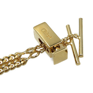 新品同様 クロエ メタル ゴールド チェーン ネックレス アクセサリー 0170【中古】Chloe