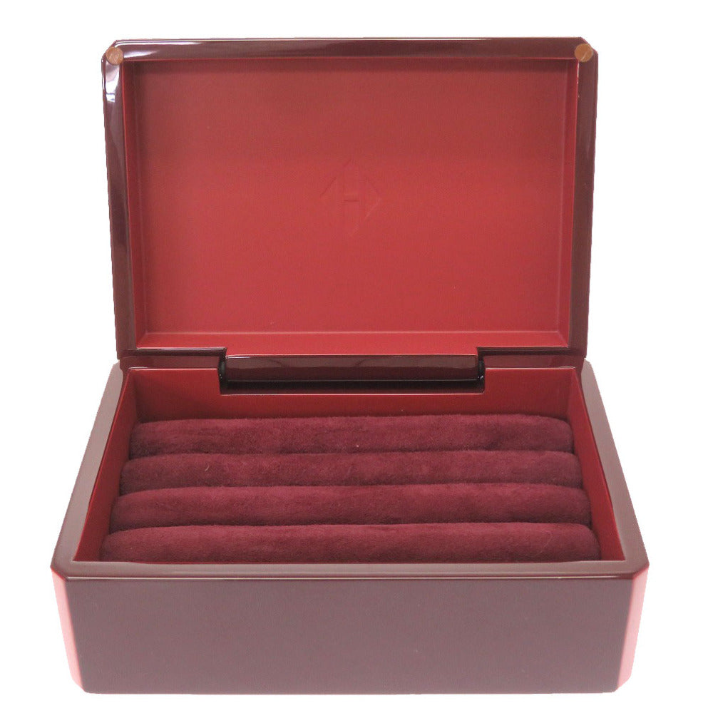 新品同様 エルメス リング ボックス ウッド ボルドー ケース 0121 【中古】 HERMES