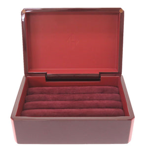 新品同様 エルメス リング ボックス ウッド ボルドー ケース 0121 【中古】 HERMES