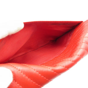 美品 セリーヌ ヴィンテージ レザー ゴールド金具 レッド 赤 チェーン ショルダーバッグ 0132【中古】CELINE