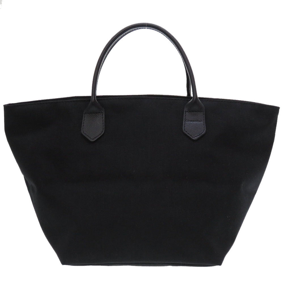 新品同様 エルベシャプリエ 舟型トートM 1407C コーデュラナイロン レザー ブラック 黒 ハンドバッグ 0145【中古】Herve Chapelier