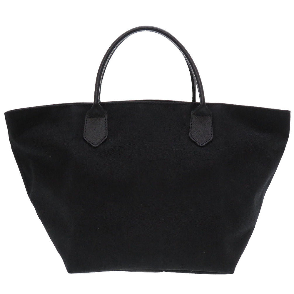 新品同様 エルベシャプリエ 舟型トートM 1407C コーデュラナイロン レザー ブラック 黒 ハンドバッグ 0145【中古】Herve Chapelier