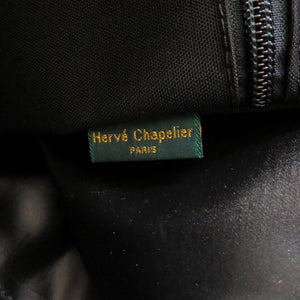 新品同様 エルベシャプリエ 舟型トートM 1407C コーデュラナイロン レザー ブラック 黒 ハンドバッグ 0145【中古】Herve Chapelier