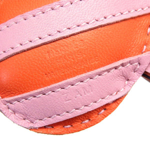 未使用 エルメス ジージーサバンナ Z刻印(2021年製) アニューミロ キーホルダー バッグチャーム オレンジポピー モーヴシルベスト ブルーフランス 0084【中古】HERMES