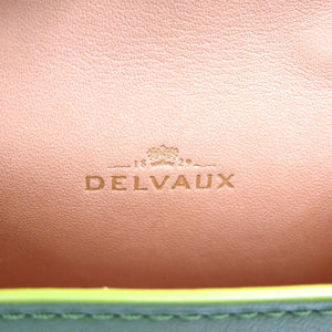 新品同様 デルボー タンペート レザー ゴールド金具 グリーン 緑 バッグチャーム 0094【中古】Delvaux