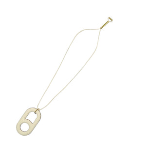 未使用 エルメス ヴァリアシオン Y刻印 スイフト ゴールド金具 ナタ アイボリー ホワイト ネックレス0096【中古】HERMES