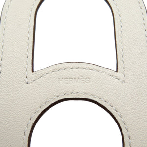 未使用 エルメス ヴァリアシオン Y刻印 スイフト ゴールド金具 ナタ アイボリー ホワイト ネックレス0096【中古】HERMES