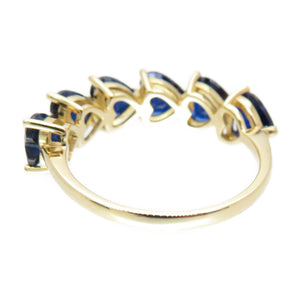 ティファニー サファイア ハート 750YG リング #53 指輪 K18YG イエローゴールド ブルー ジュエリー アクセサリー 0118【中古】TIFFANY&Co. レディース