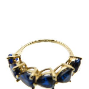 ティファニー サファイア ハート 750YG リング #53 指輪 K18YG イエローゴールド ブルー ジュエリー アクセサリー 0118【中古】TIFFANY&Co. レディース