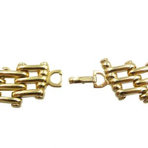 美品 クリスチャン ディオール メタル ゴールド ネックレス チョーカー アクセサリー 0017【中古】Christian Dior