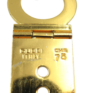 グッチ メタル ゴールド ヴィンテージ GG ベルト レディース 0115【中古】GUCCI