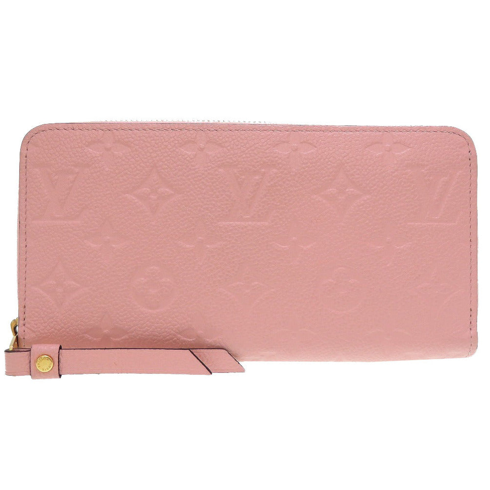 新品同様 ルイ ヴィトン モノグラム アンプラント ジッピーウォレット ローズプードル M64090 ラウンドファスナー長財布 財布 0073【中古】LOUIS VUITTON