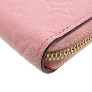 新品同様 ルイ ヴィトン モノグラム アンプラント ジッピーウォレット ローズプードル M64090 ラウンドファスナー長財布 財布 0073【中古】LOUIS VUITTON