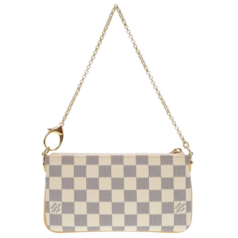 新品同様 ルイヴィトン ダミエアズール N60027 ポシェットミラMM アクセサリーポーチ 0054【中古】LOUIS VUITTON