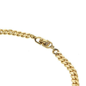 クリスチャンディオール メタル ゴールド ラインストーン グリーンストーン ネックレス 0063【中古】LOUIS VUITTON