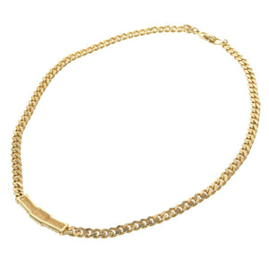 クリスチャンディオール メタル ゴールド ラインストーン グリーンストーン ネックレス 0063【中古】LOUIS VUITTON