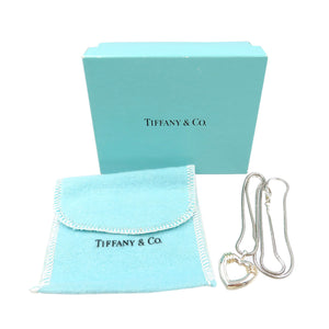 ティファニー ハート シルバー925 K18 シルバー ゴールド ネックレス 0141【中古】TIFFANY&Co.