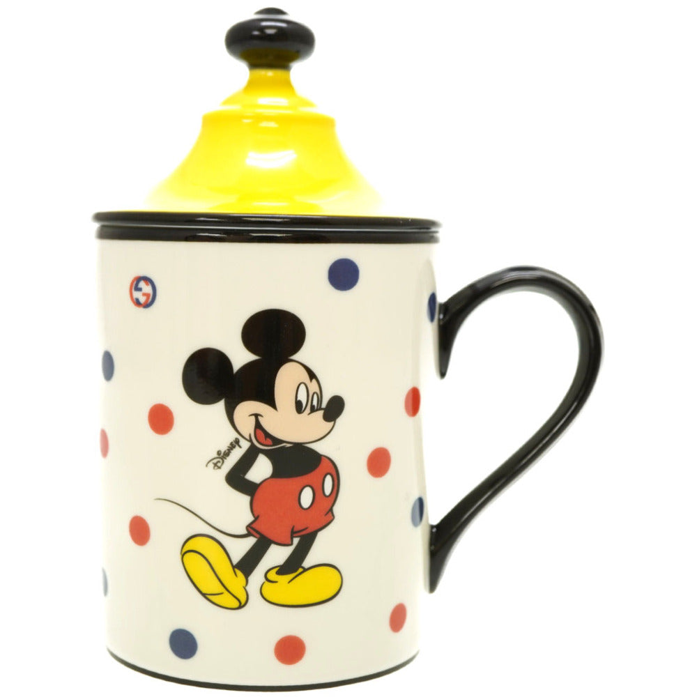 新品同様 グッチ × ディズニー ミッキー マグカップ 陶器 ホワイト 0010【中古】GUCCI