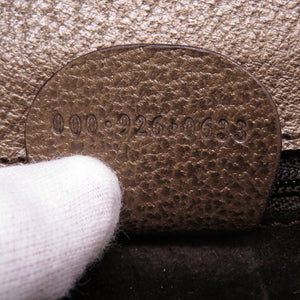 新品同様 グッチ バンブー レザー ブロンズ 000 926 2WAYハンドバッグ バッグ 0061 【中古】 GUCCI