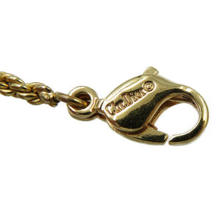 美品 クリスチャンディオール カラーストーン メタル ブルー ゴールド ネックレス 0093【中古】Christian Dior