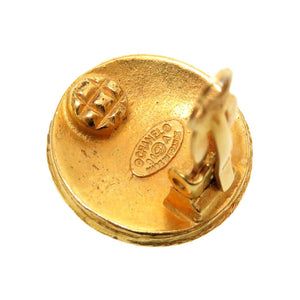 美品 シャネル ココマーク 04A メタル ゴールド ヴィンテージ イヤリング 0060【中古】CHANEL