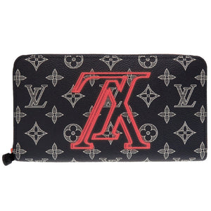 新品同様 ルイヴィトン モノグラムインク アップサイドダウン Ｍ62931 ジッピーオーガナイザー ネイビー ラウンドファスナー長財布 財布 LV 0029【中古】LOUIS VUITTON