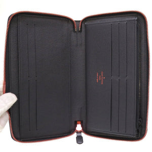 新品同様 ルイヴィトン モノグラムインク アップサイドダウン Ｍ62931 ジッピーオーガナイザー ネイビー ラウンドファスナー長財布 財布 LV 0029【中古】LOUIS VUITTON