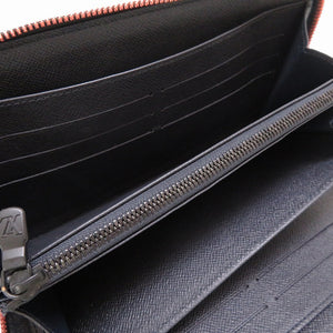 新品同様 ルイヴィトン モノグラムインク アップサイドダウン Ｍ62931 ジッピーオーガナイザー ネイビー ラウンドファスナー長財布 財布 LV 0029【中古】LOUIS VUITTON