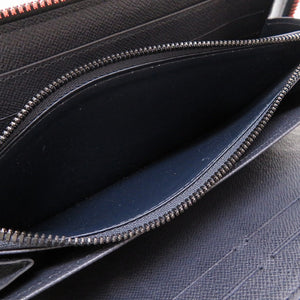 新品同様 ルイヴィトン モノグラムインク アップサイドダウン Ｍ62931 ジッピーオーガナイザー ネイビー ラウンドファスナー長財布 財布 LV 0029【中古】LOUIS VUITTON