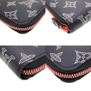 新品同様 ルイヴィトン モノグラムインク アップサイドダウン Ｍ62931 ジッピーオーガナイザー ネイビー ラウンドファスナー長財布 財布 LV 0029【中古】LOUIS VUITTON