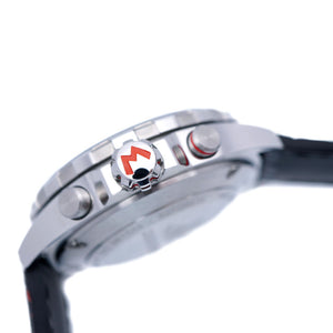 新品同様 タグホイヤー フォーミュラ1 マリオカート クロノグラフ CAZ201E.FC6517 自動巻き 腕時計 SS/型押しレザー ブラック 黒文字盤 0102【中古】TAG HEUER メンズ