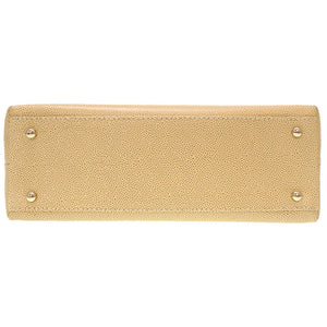 美品 シャネル キャビアスキン ベージュ 7番台 ココマーク トートバッグ バッグ 0005 【中古】 CHANEL