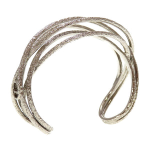 美品 クリスチャンディオール CDロゴ メタル シルバー ブレスレット バングル 0029【中古】Christian Dior