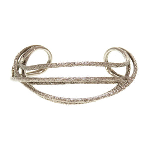 美品 クリスチャンディオール CDロゴ メタル シルバー ブレスレット バングル 0029【中古】Christian Dior