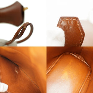 エルメス ボリード35 ボックスカーフ/ヴィブラート ノアゼット □F刻印 ストラップ付 ハンドバッグ 0048【中古】HERMES