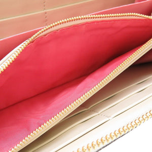 新品同様 グッチ 663924 アップル プリント GGスプリーム ベージュ ラウンドファスナー長財布 財布 0059【中古】GUCCI