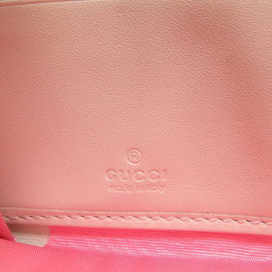 新品同様 グッチ 663924 アップル プリント GGスプリーム ベージュ ラウンドファスナー長財布 財布 0059【中古】GUCCI