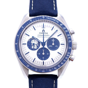 未使用 オメガ スピードマスター スヌーピー アワード コーアクシャル 310.32.42.50.02.001 自動巻き 腕時計 SS シルバー/ブルー 0001【中古】OMEGA メンズ オートマチック