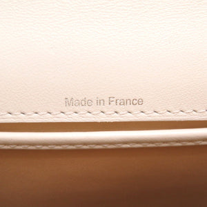 未使用 デルボー タンペート ミニ レザー アイボリー パープル バイカラー シルバー金具 ハンドバッグ バッグ 白 紫 0007 【中古】 DELVAUX