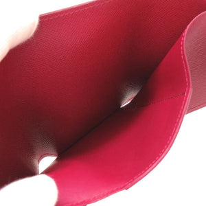 美品 ルイヴィトン エピ M62171 ポルトフォイユ ヴィクトリーヌ コンパクトウォレット フューシャ 3つ折り財布 財布 0041【中古】LOUIS VUITTON