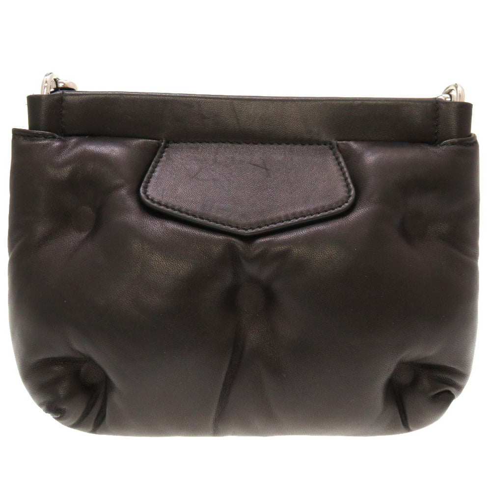 メゾン マルジェラ グラムスラム レッドカーペット ミニ レザー ブラック 黒 チェーン ショルダーバッグ 0060【中古】Maison Margiela