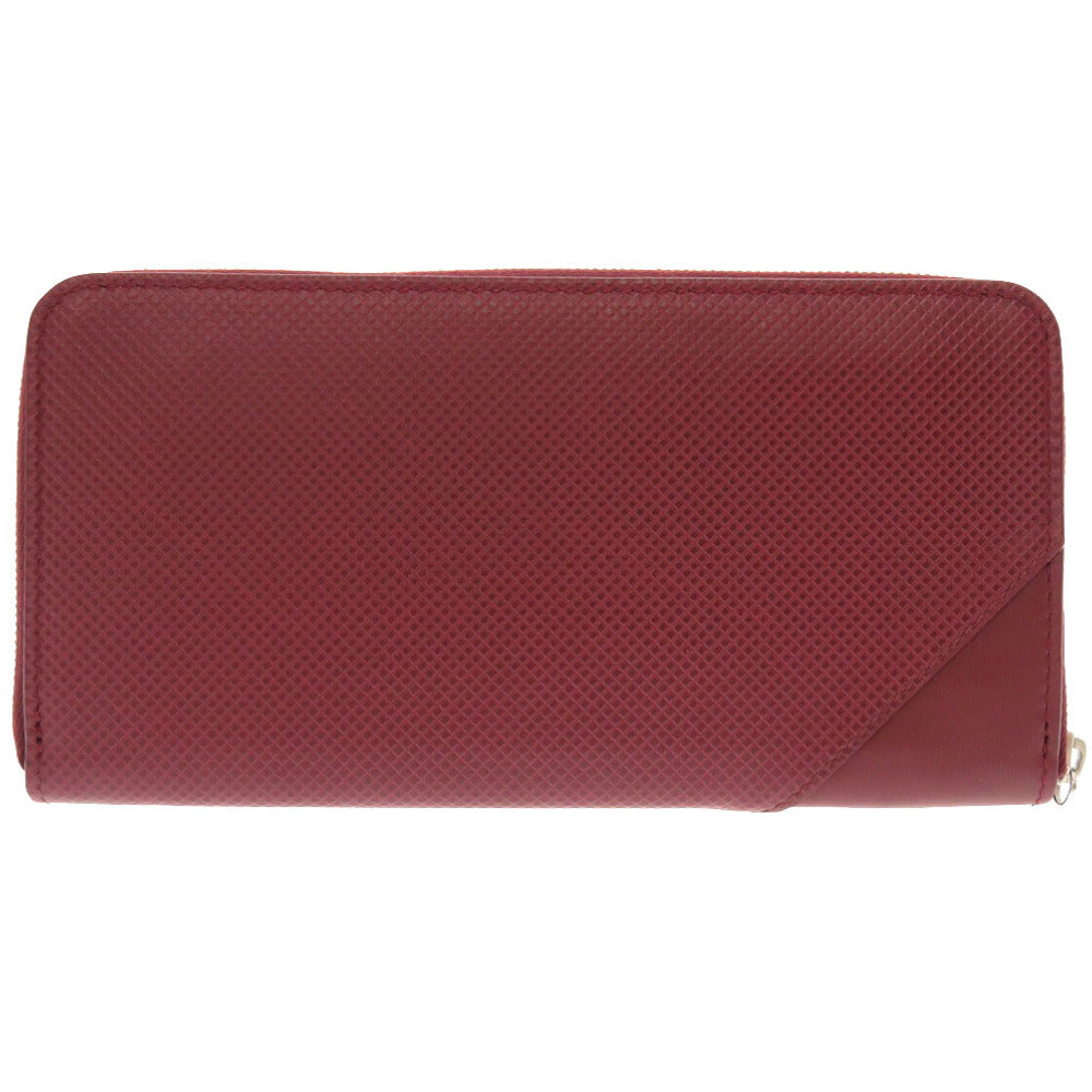 ボッテガヴェネタ マルコポーロ レザー ボルドー 573431 ラウンドファスナー 長財布 財布 赤 0075 【中古】 BOTTEGAVENETA