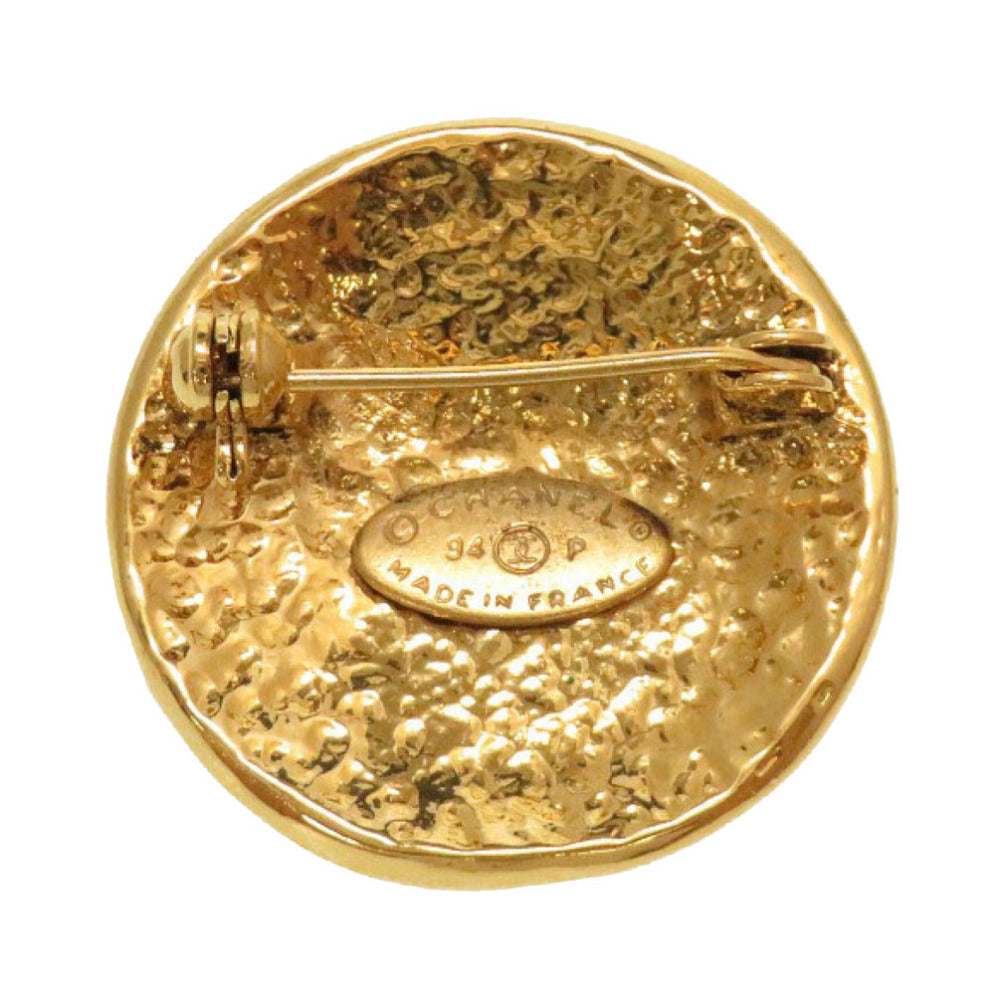 美品 シャネル ココマーク ヴィンテージ ゴールド ブローチ 94P アクセサリー 0090 【中古】 CHANEL