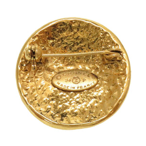 美品 シャネル ココマーク ヴィンテージ ゴールド ブローチ 94P アクセサリー 0090 【中古】 CHANEL