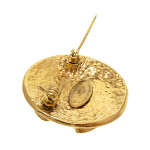 美品 シャネル ココマーク ヴィンテージ ゴールド ブローチ 94P アクセサリー 0090 【中古】 CHANEL