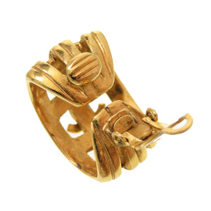 美品 シャネル ココマーク 96P メタル ゴールド イヤリング 0101【中古】CHANEL