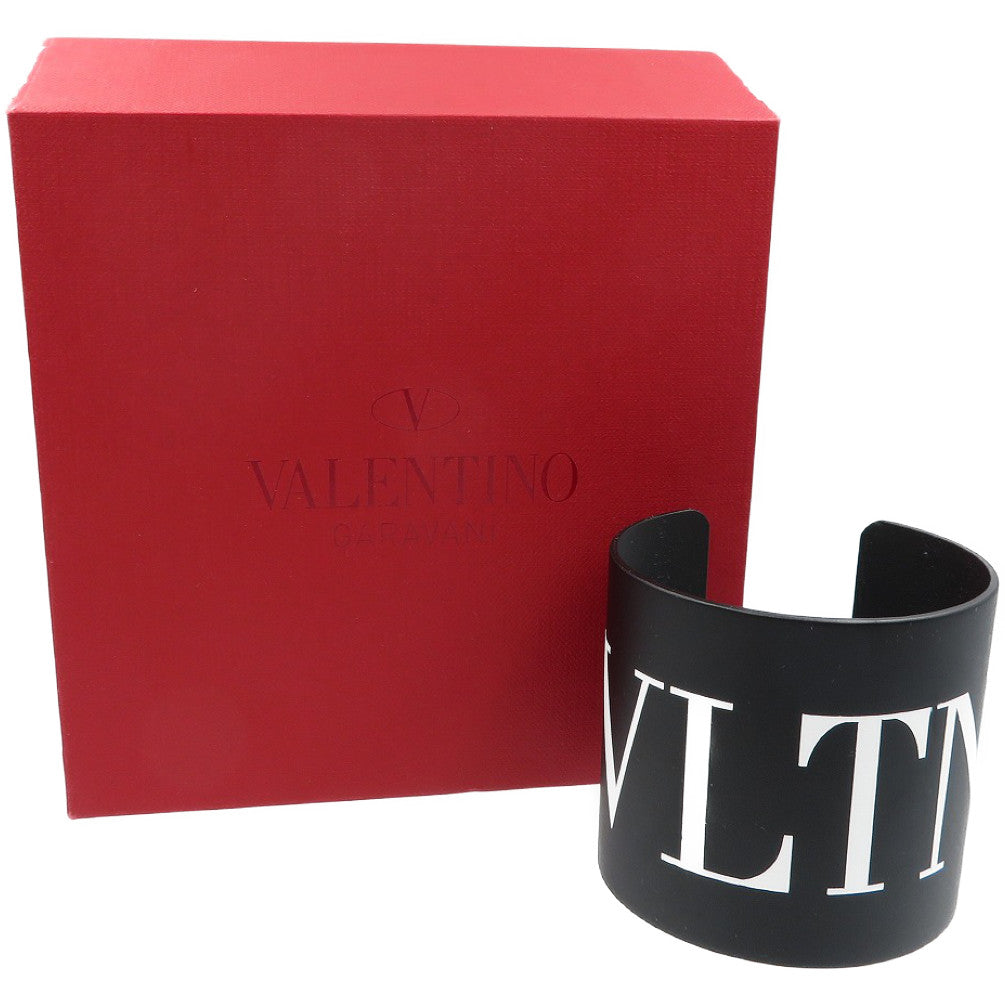 美品 ヴァレンティノ・ガラヴァーニ VLTN メタル ブラック バングル 0009【中古】VALENTINO GARAVANI