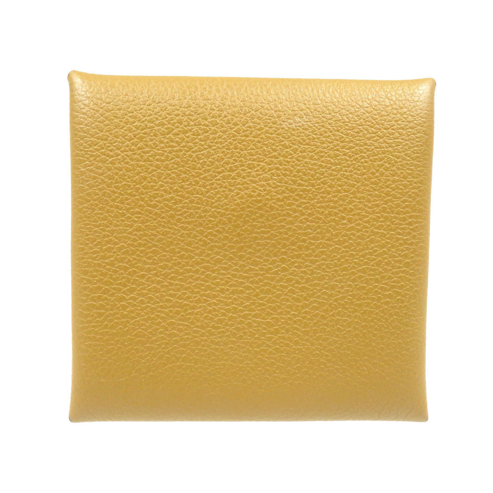 美品 エルメス バスティア Y刻印(2020年製) シェーブル シルバー金具 ブロンズ ブラウン コインケース 小銭入れ 0016【中古】HERMES