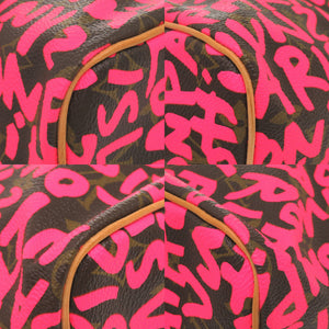 新品同様 ルイ ヴィトン スピーディ30 モノグラム グラフィティ フューシャ M93704 ハンドバッグ LV 1532 【中古】 LOUIS VUITTON