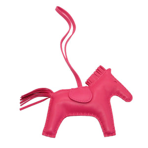 新品同様 エルメス ロデオチャームMM アニューミロ Y刻印(2020年製) ローズメキシコ バッグチャーム キーホルダー 0054【中古】HERMES